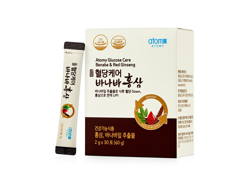 Hồng Sâm Atomy Glucose Care Banaba & Red Ginseng Hàn Quốc giúp chăm sóc sức khỏe đường huyết